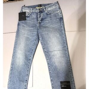 PRPS Studio Jeans 30 29 Buick Fit Light Wash Slim Italy Distressed Button Fly
